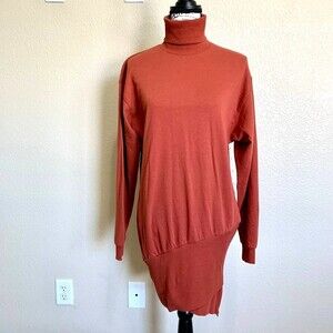 Young Fabulous & Broke dress women Brick Red Turtleneck Tunic/Dress size XS
